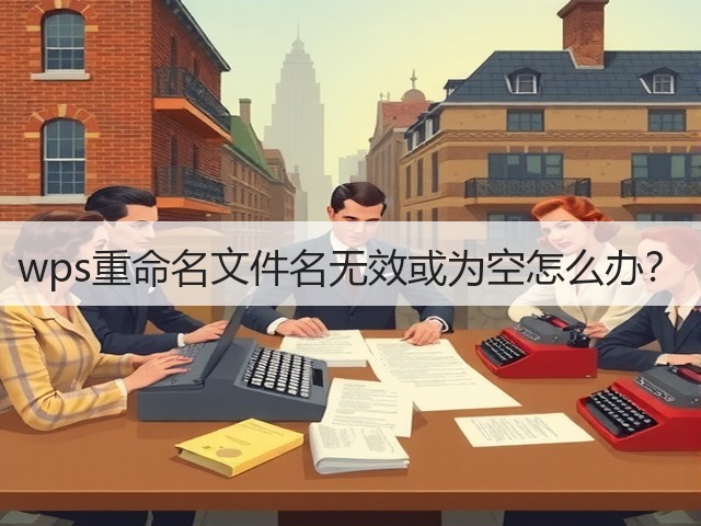 wps重命名文件名无效或为空怎么办?(图3) wps重命名文件名无效或为空怎么办?(图3)