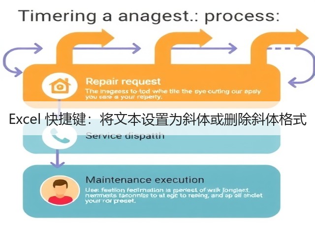 Excel 快捷键：将文本设置为斜体或删除斜体格式(图2)