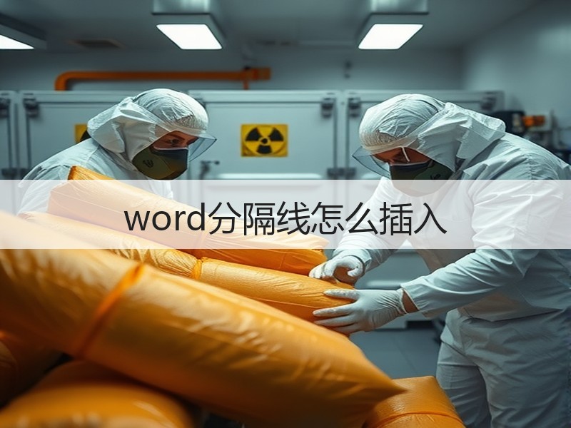 word分隔线怎么插入 - 诺云壹观办公网