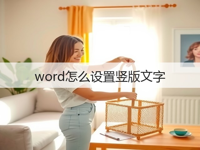 word怎么设置竖版文字(图2) word怎么设置竖版文字(图2)
