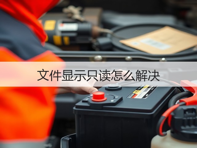 文件显示只读怎么解决(图2) 文件显示只读怎么解决(图2)