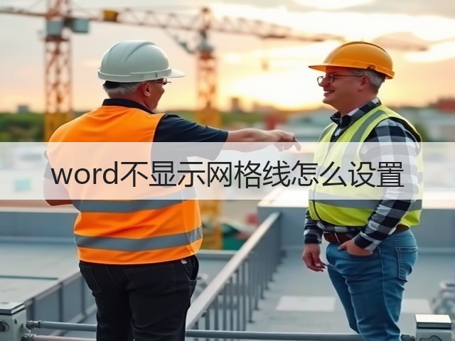 word不显示网格线怎么设置(图3)