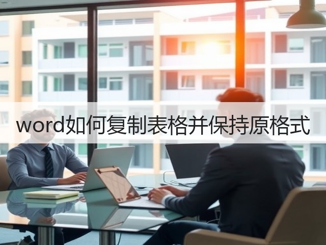word如何复制表格并保持原格式(图2)