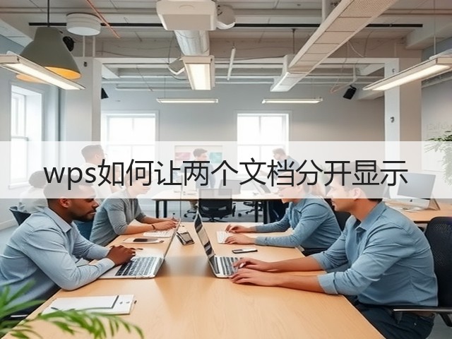 wps如何让两个文档分开显示(图2) wps如何让两个文档分开显示(图2)