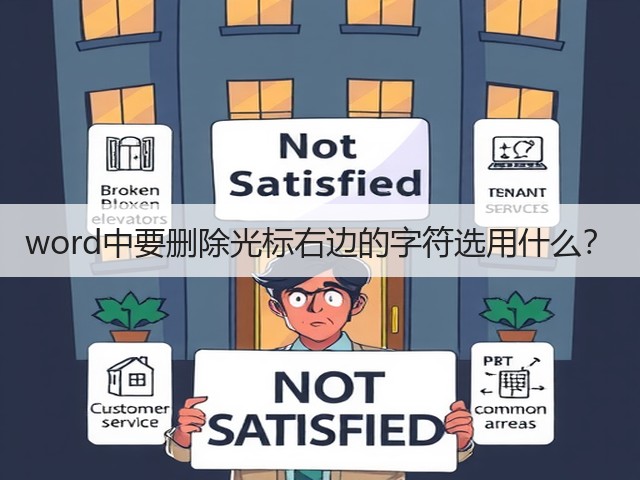 word中要删除光标右边的字符选用什么?(图3) word中要删除光标右边的字符选用什么?(图3)