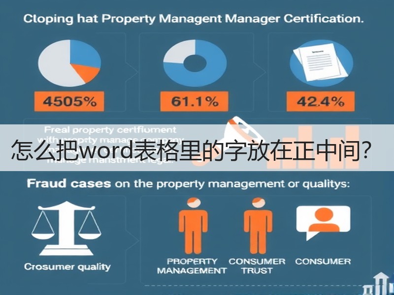 怎么把word表格里的字放在正中间？ - 诺云壹观办公网