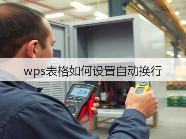 wps表格如何设置自动换行(图3)