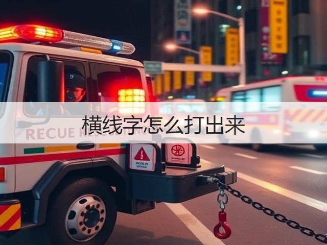 横线字怎么打出来(图3) 横线字怎么打出来(图3)