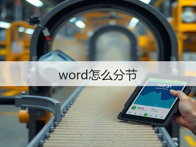 word怎么分节(图2)