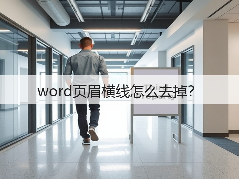 word页眉横线怎么去掉？ - 诺云壹观办公网