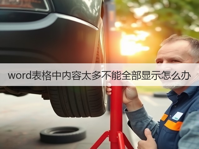 word表格中内容太多不能全部显示怎么办(图3)