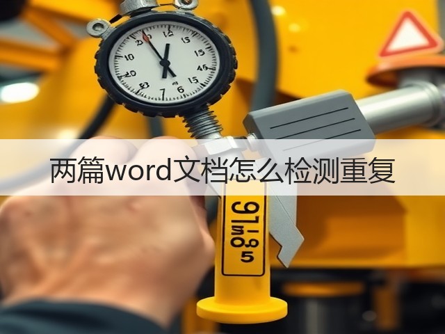 两篇word文档怎么检测重复(图1)