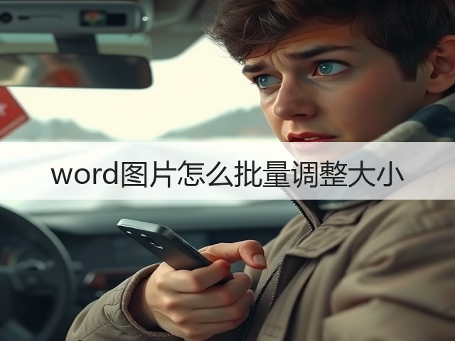 word图片怎么批量调整大小(图1) word图片怎么批量调整大小(图1)