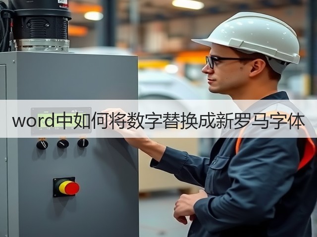 word中如何将数字替换成新罗马字体(图1) word中如何将数字替换成新罗马字体(图1)