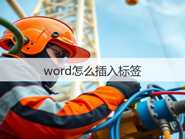 word怎么插入标签(图2)