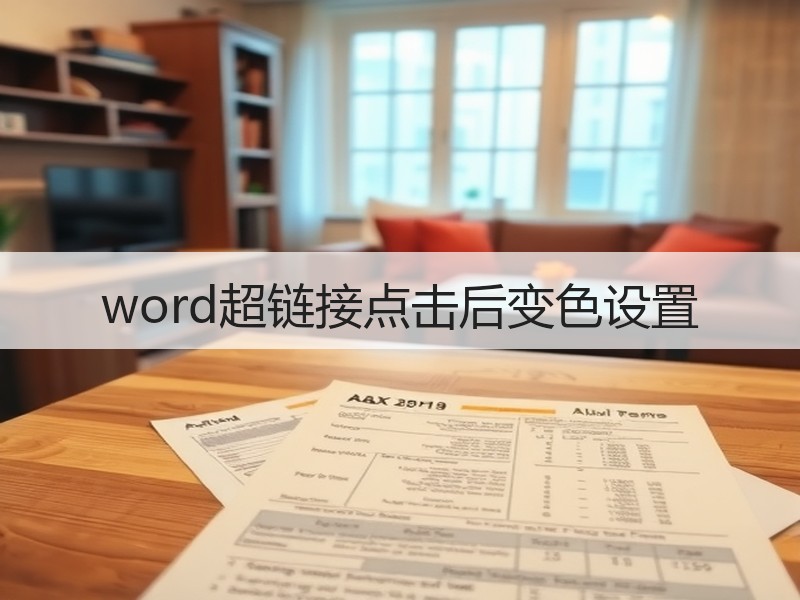 word超链接点击后变色设置 - 诺云壹观办公网