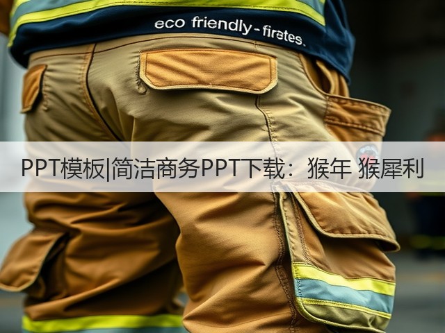 PPT模板|简洁商务PPT下载：猴年 猴犀利(图2)