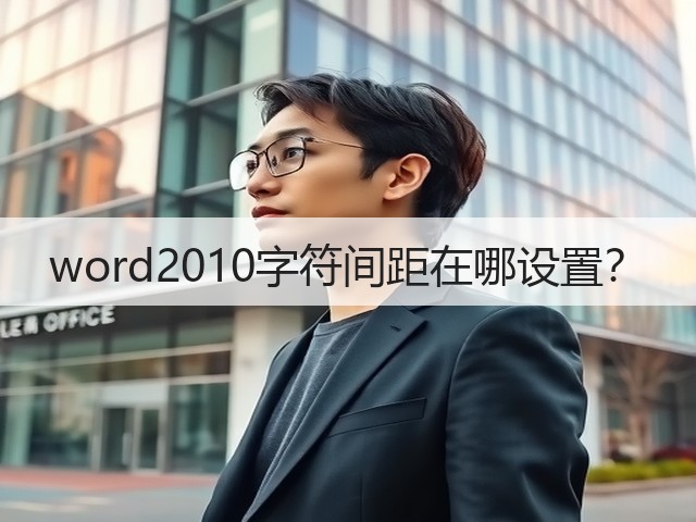 word2010字符间距在哪设置？(图2)