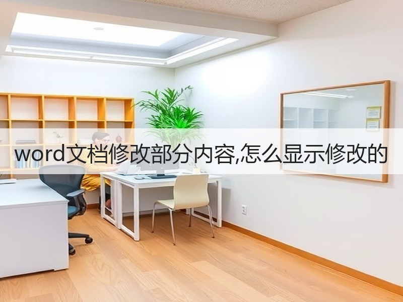 word文档修改部分内容,怎么显示修改的 - 诺云壹观办公网