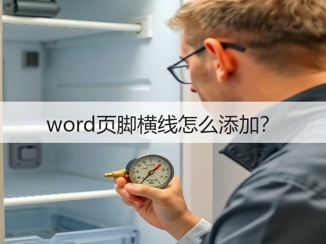 word页脚横线怎么添加?(图1) word页脚横线怎么添加?(图1)
