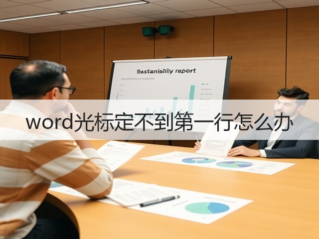 word光标定不到第一行怎么办(图3) word光标定不到第一行怎么办(图3)