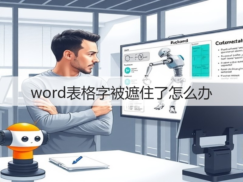 word表格字被遮住了怎么办 - 诺云壹观办公网