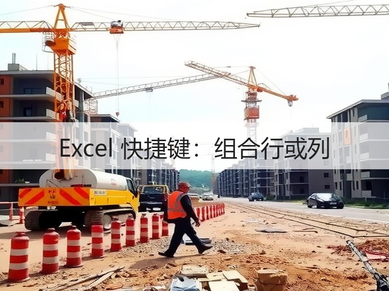 Excel 快捷键：组合行或列 - 诺云壹观办公网