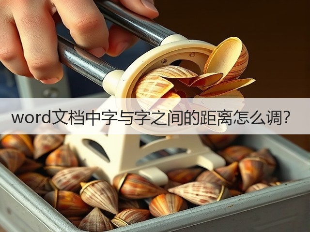 word文档中字与字之间的距离怎么调？(图1)