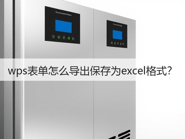 wps表单怎么导出保存为excel格式?(图1) wps表单怎么导出保存为excel格式?(图1)