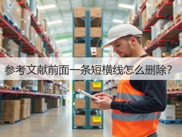 参考文献前面一条短横线怎么删除?(图3) 参考文献前面一条短横线怎么删除?(图3)