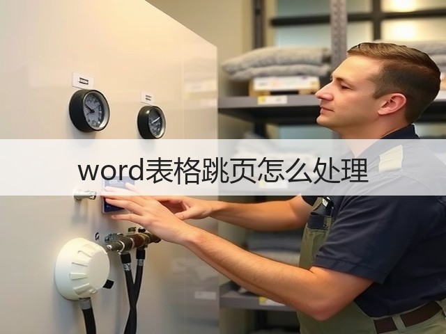word表格跳页怎么处理(图1) word表格跳页怎么处理(图1)