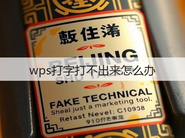 wps打字打不出来怎么办(图3) wps打字打不出来怎么办(图3)