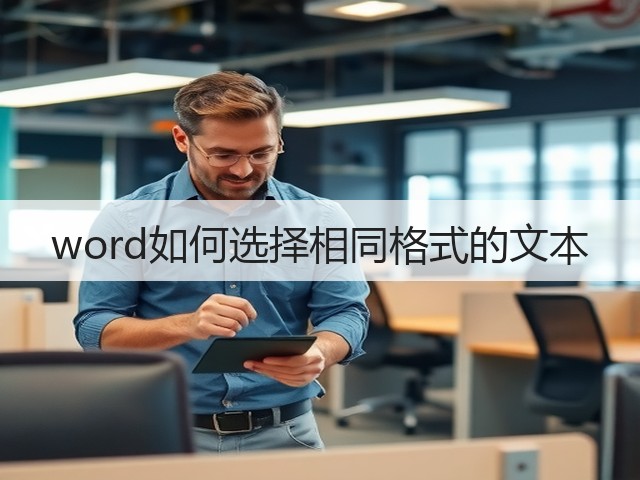 word如何选择相同格式的文本(图3) word如何选择相同格式的文本(图3)