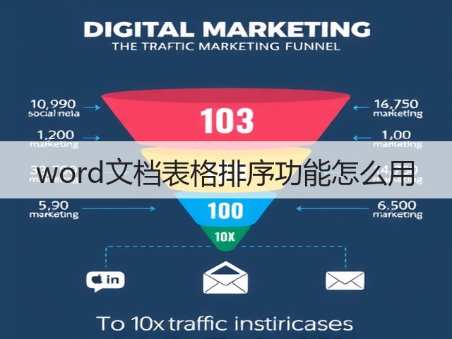 word文档表格排序功能怎么用(图2)