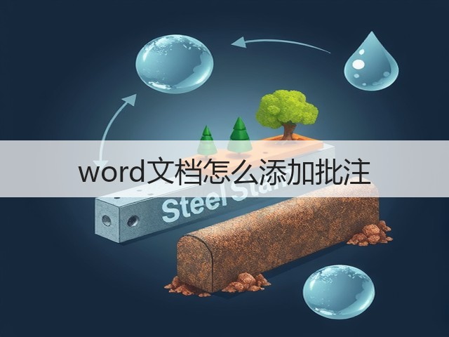 word文档怎么添加批注(图1) word文档怎么添加批注(图1)