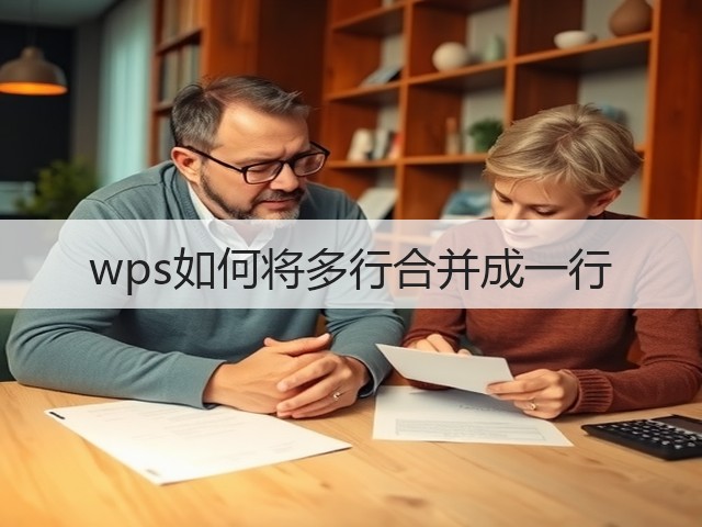 wps如何将多行合并成一行(图3)