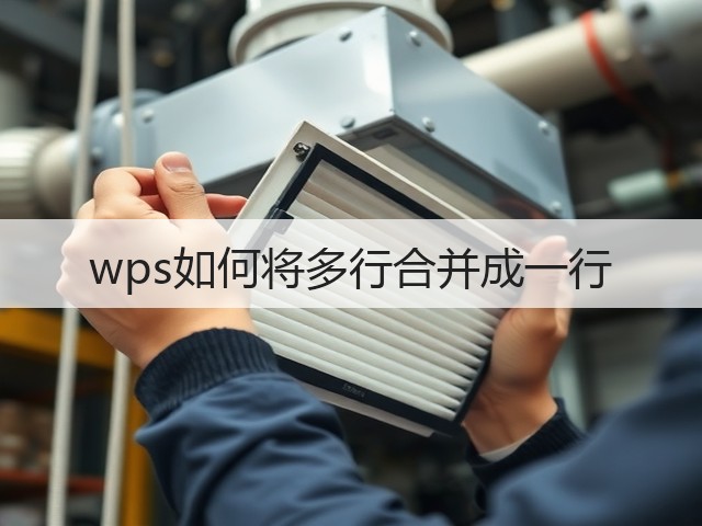 wps如何将多行合并成一行(图3)