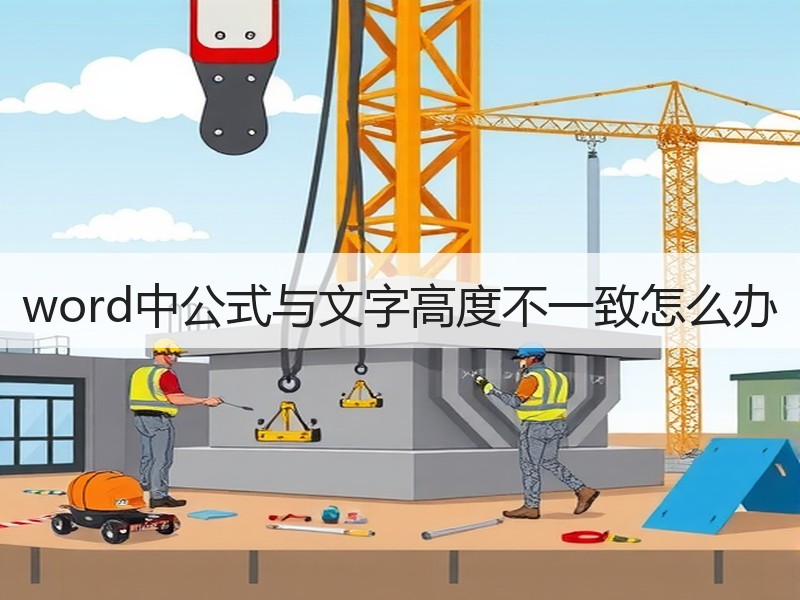 word中公式与文字高度不一致怎么办 - 诺云壹观办公网
