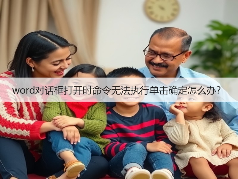word对话框打开时命令无法执行单击确定怎么办？ - 诺云壹观办公网