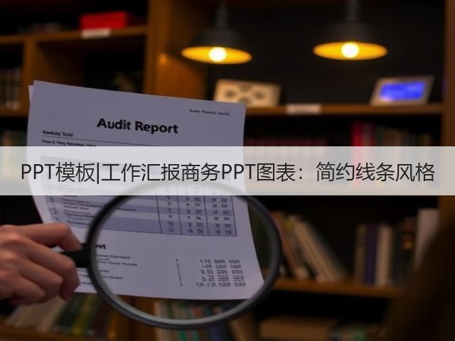 PPT模板|工作汇报商务PPT图表:简约线条风格(图1) PPT模板|工作汇报商务PPT图表:简约线条风格(图1)