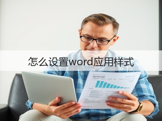 怎么设置word应用样式(图1)