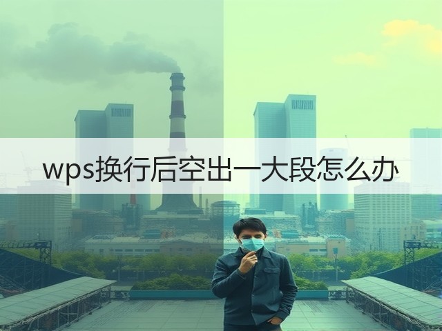 wps换行后空出一大段怎么办(图3)