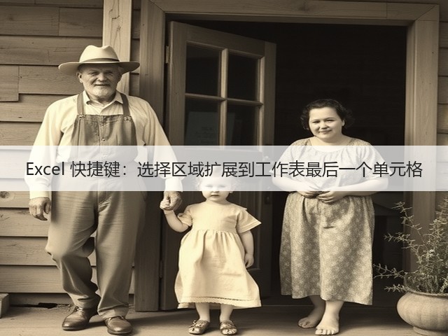 Excel 快捷键：选择区域扩展到工作表最后一个单元格(图2)