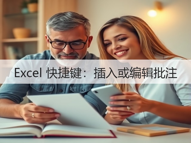 Excel 快捷键：插入或编辑批注(图1)