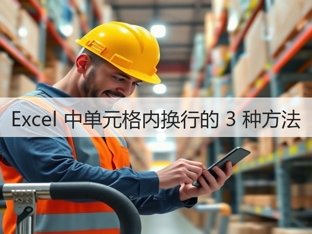 Excel 中单元格内换行的 3 种方法(图2) Excel 中单元格内换行的 3 种方法(图2)