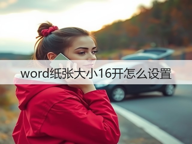 word纸张大小16开怎么设置(图2) word纸张大小16开怎么设置(图2)