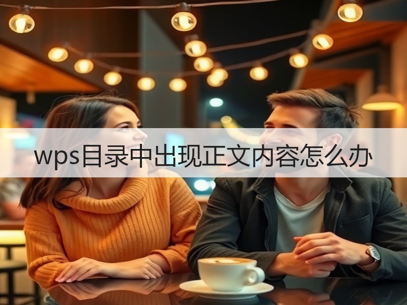 wps目录中出现正文内容怎么办 - 诺云壹观办公网