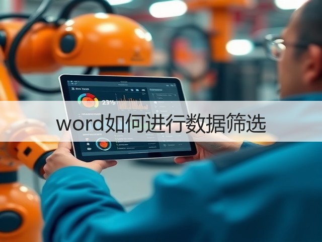 word如何进行数据筛选(图3) word如何进行数据筛选(图3)
