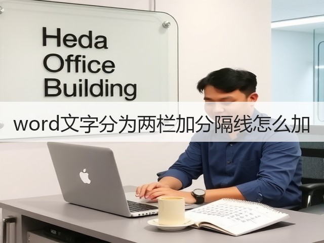 word文字分为两栏加分隔线怎么加(图1)