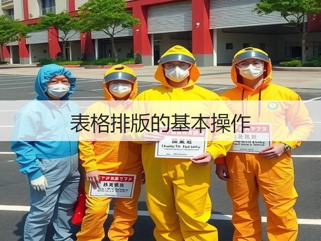表格排版的基本操作(图3)